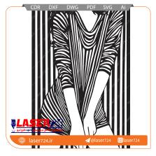 تصویر طرح استیکر تابلو دختر #1